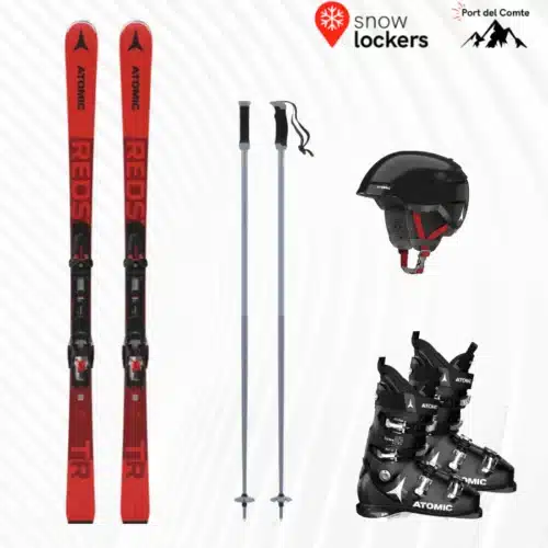 Pack de lloguer d’esquí: esquís, botes, pals i casc al Port del Comte